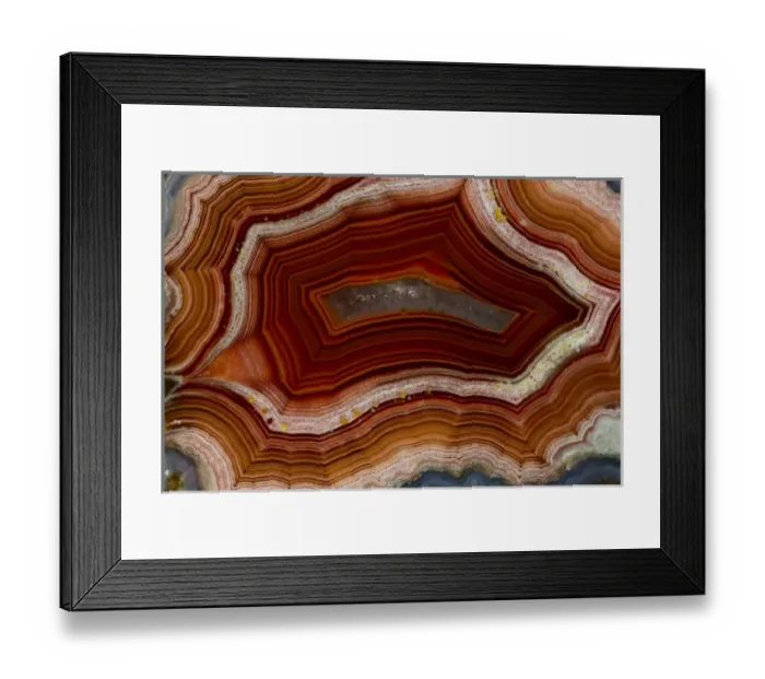 Framed Print : Banded Agate Sammamish Washington Framed Print : Banded Agate Sammamish Washington