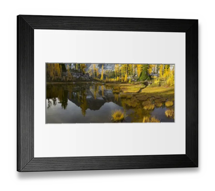 Framed Print : USA, Washington State. Mt. Stuart reflects in a tarn near Horseshoe Lake, Alpine Lakes Wilderness Framed Print : USA, Washington State. Mt. Stuart reflects in a tarn near Horseshoe Lake, Alpine Lakes Wilderness