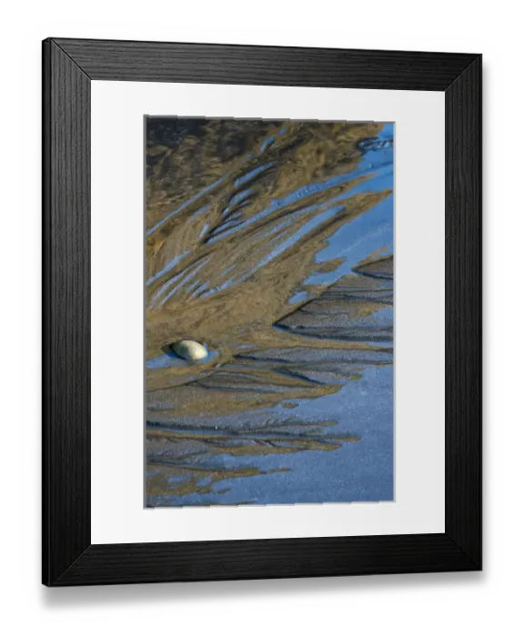 Framed Print : North America, USA, Washington, Olympic National Park. Detail design of sand, water Framed Print : North America, USA, Washington, Olympic National Park. Detail design of sand, water