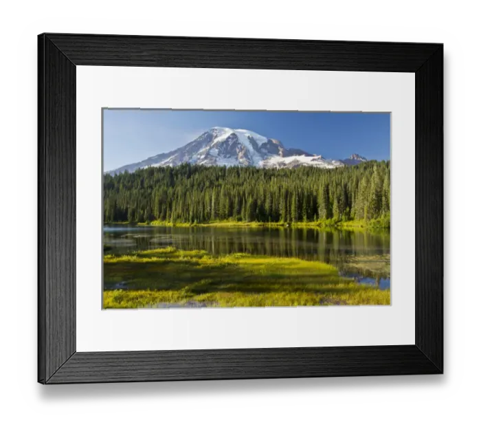Framed Print : Evening; Mount Rainier; Reflection Lake; Mount Rainier National Park; Washington; USA Framed Print : Evening; Mount Rainier; Reflection Lake; Mount Rainier National Park; Washington; USA