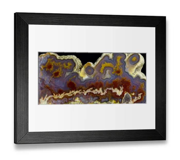 Framed Print : Cathedral Agate