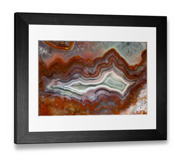 Framed Print : Mexican Crazy Lace Agate Framed Print : Mexican Crazy Lace Agate