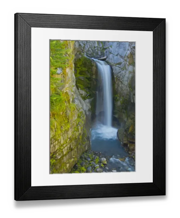 Framed Print : Christine Falls; Mount Rainier National Park; Washington; USA