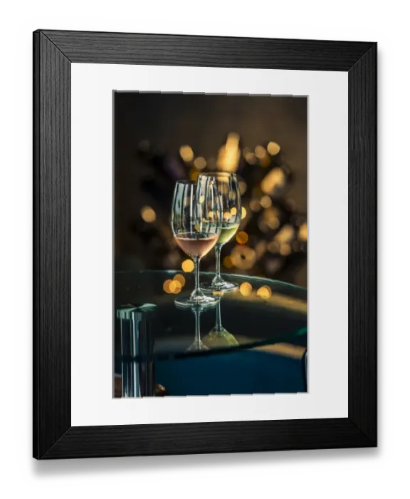 Framed Print : USA, Washington, Walla Walla. The elegant tasting room at Long Shadows