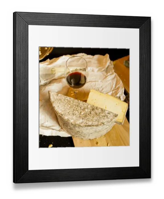 Framed Print : USA, Washington, Woodinville. Wine, art and artisnal cheese event at Forgeron Cellars
