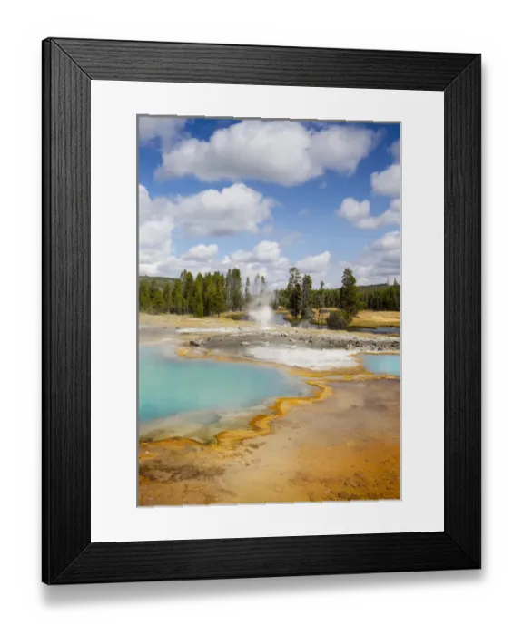 Framed Print : Yellowstone National Park, Wyoming, USA. Thermal Pool Framed Print : Yellowstone National Park, Wyoming, USA. Thermal Pool