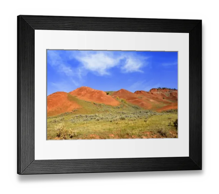 Framed Print : The Red Hills in the GRos Ventre Valley, Jackson Hole, Teton National Park, part Framed Print : The Red Hills in the GRos Ventre Valley, Jackson Hole, Teton National Park, part