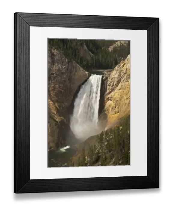 Framed Print : Lower Falls of the Yellowstone, Lookout Point, Yellowstone National Park, Wyoming, USA Framed Print : Lower Falls of the Yellowstone, Lookout Point, Yellowstone National Park, Wyoming, USA