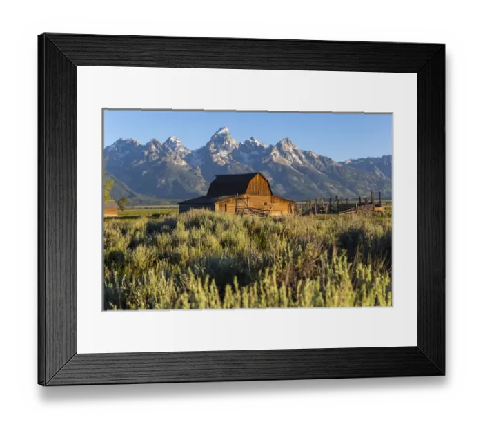 Framed Print : John Moulton historic barn, Mormon Row, Grand Teton National Park, Wyoming, USA Framed Print : John Moulton historic barn, Mormon Row, Grand Teton National Park, Wyoming, USA