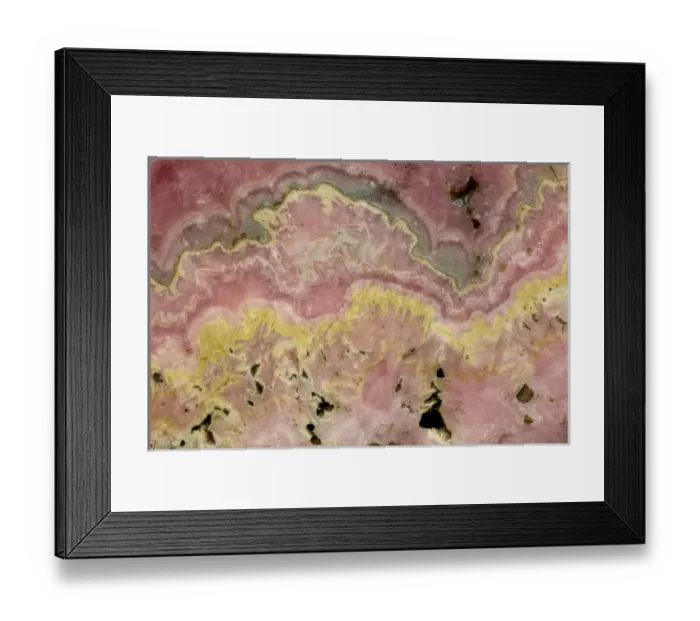 Framed Print : Rhodochrosite - Argentina Framed Print : Rhodochrosite - Argentina