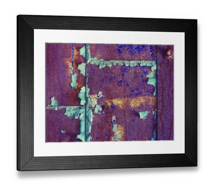 Framed Print : Detail of a metal door in an abandoned sweater mill Framed Print : Detail of a metal door in an abandoned sweater mill
