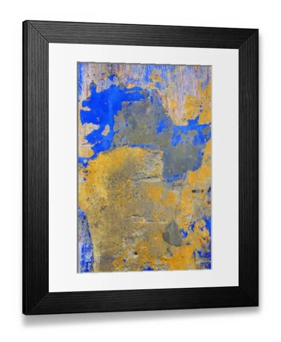 Framed Print : Detail of a retaining wall on rua Direita in Obidos