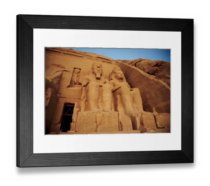 Framed Print : Egypt, Abu Simbel, The Greater Temple of Ramses II, Colossal statues of King Ramesses Framed Print : Egypt, Abu Simbel, The Greater Temple of Ramses II, Colossal statues of King Ramesses