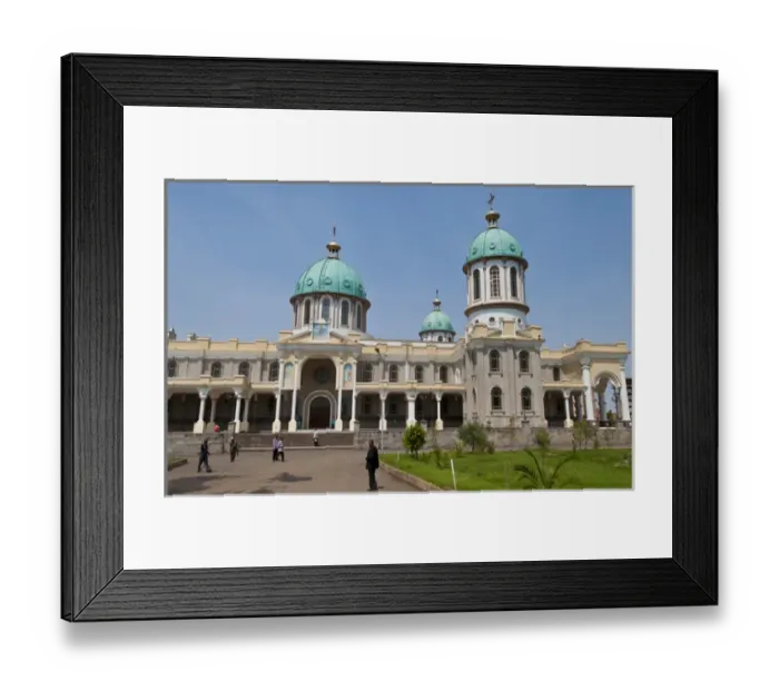 Framed Print : Addis Ababa Ethiopia, Africa modern city buildingswith traffic circle and action Framed Print : Addis Ababa Ethiopia, Africa modern city buildingswith traffic circle and action