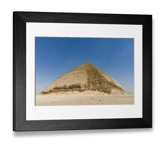 Framed Print : The Bent Pyramid built by Old Kingdom Pharaoh Snefru near Dashur, unesco world heritage site