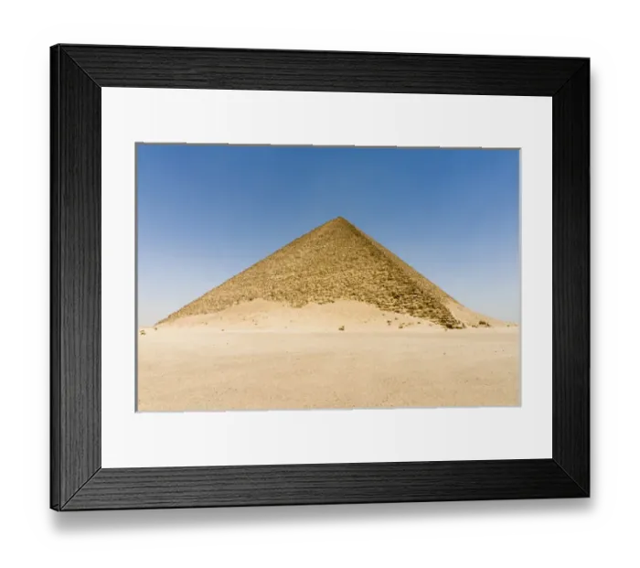 Framed Print : The Red Pyramid (Senefru or Snefru Pyramid), Dahshur, UNESCO World Heritage Site