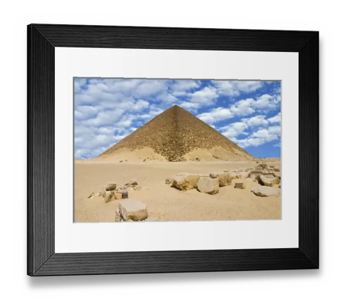Framed Print : The Red Pyramid (Senefru or Snefru Pyramid), Dahshur, UNESCO World Heritage Site