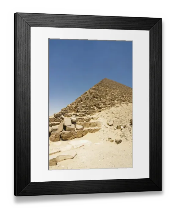 Framed Print : The Red Pyramid at Dashur, Senefru or Snefru Pyramid, Cairo, Egypt, North Africa, Africa