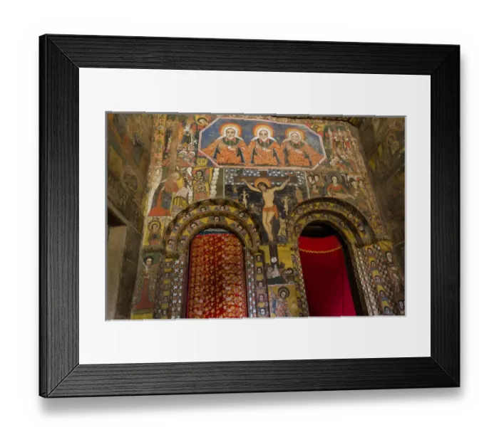 Framed Print : Africa, Ethiopia, Ethiopian Highlands, Western Amhara, Gondar, Debre Berhan Selassie Church Framed Print : Africa, Ethiopia, Ethiopian Highlands, Western Amhara, Gondar, Debre Berhan Selassie Church