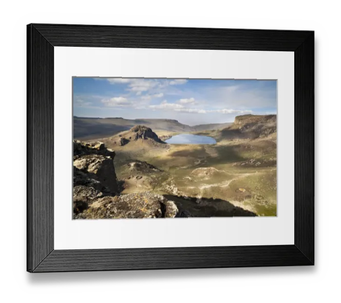 Framed Print : Lake Garba Guracha, which is an truly alpine lake, from Sanetti Plateau Framed Print : Lake Garba Guracha, which is an truly alpine lake, from Sanetti Plateau