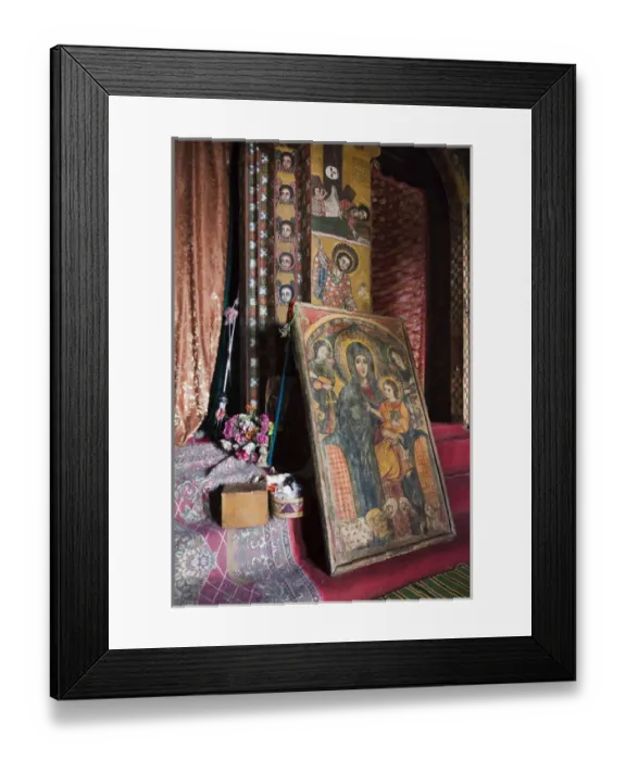 Framed Print : Debre Berhan Selassie church in Gonder, Ethiopia