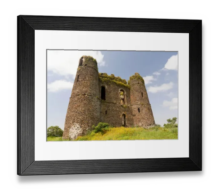 Framed Print : Guzara Castle between Gonder and Lake Tana, Ethiopia Framed Print : Guzara Castle between Gonder and Lake Tana, Ethiopia