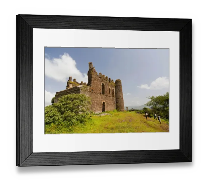 Framed Print : Guzara Castle between Gonder and Lake Tana, Ethiopia Framed Print : Guzara Castle between Gonder and Lake Tana, Ethiopia
