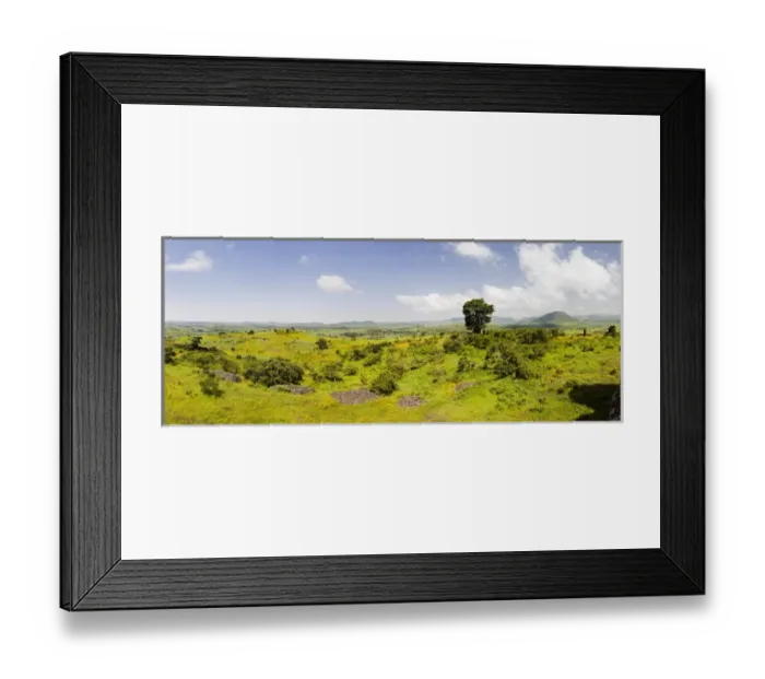 Framed Print : Panorama Landscape between Gonder and Lake Tana in Ethiopia, lake Tana is visible on the horizon Framed Print : Panorama Landscape between Gonder and Lake Tana in Ethiopia, lake Tana is visible on the horizon