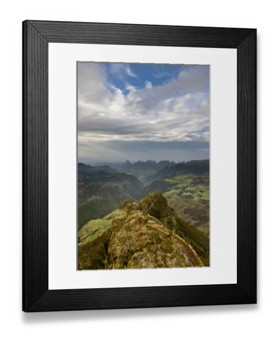 Framed Print : Landscape in the Semien Mountains National Park, Ethiopia Framed Print : Landscape in the Semien Mountains National Park, Ethiopia