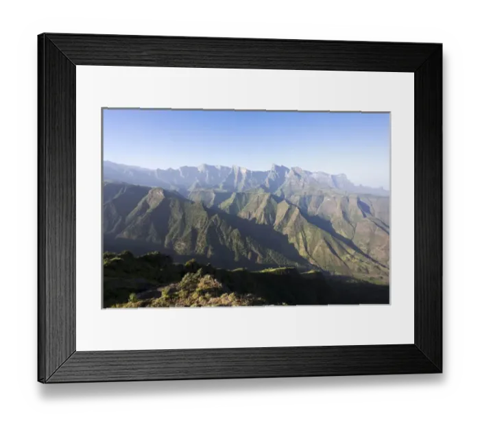 Framed Print : Landscape in the Semien Mountains National Park, Ethiopia Framed Print : Landscape in the Semien Mountains National Park, Ethiopia