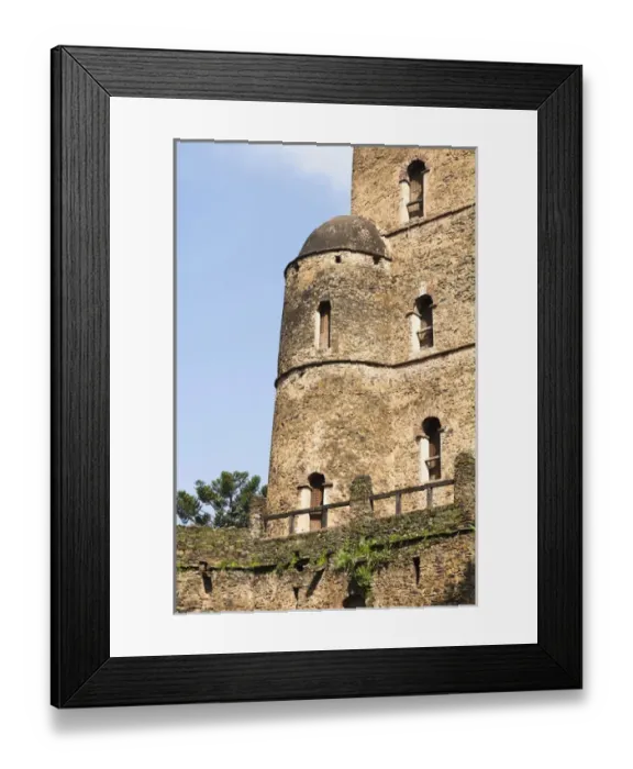 Framed Print : Fasil Ghebbi, a fortress-like royal enclosure, Gonder, Ethiopia