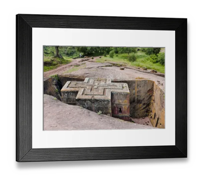 Framed Print : The rock-hewn churches of Lalibela, Ethiopia Framed Print : The rock-hewn churches of Lalibela, Ethiopia
