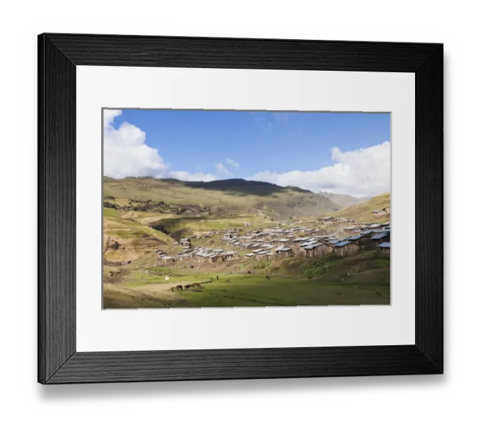 Framed Print : The village Amiwalka near Semien Mountains National Park, Ethiopia Framed Print : The village Amiwalka near Semien Mountains National Park, Ethiopia
