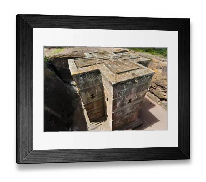 Framed Print : The rock-hewn churches of Lalibela, Ethiopia Framed Print : The rock-hewn churches of Lalibela, Ethiopia