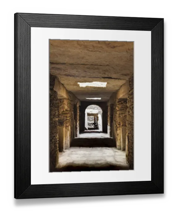 Framed Print : The Mausoleum, a tomb with 10 chambers, northern stelae field, Aksum