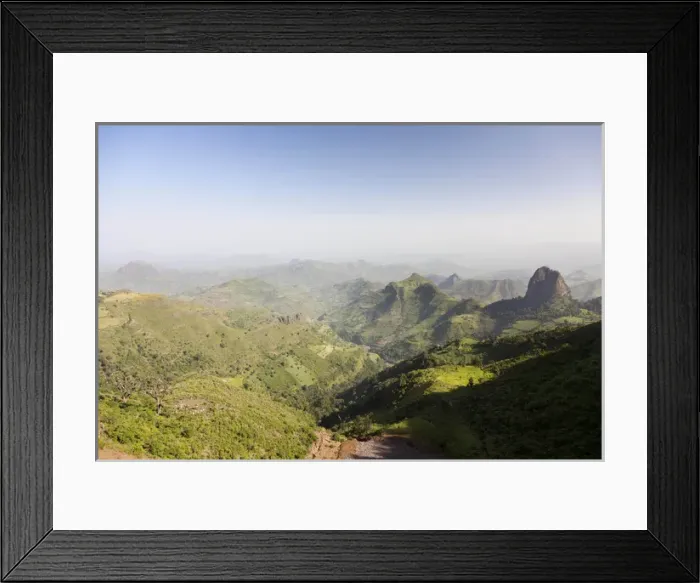 Framed Print : Landscape north of Gondar, Ethiopia