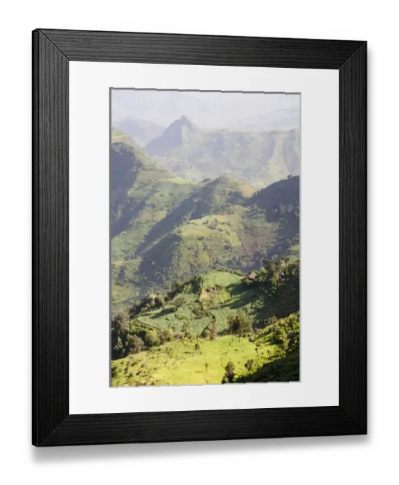 Framed Print : Landscape north of Gondar, Ethiopia Framed Print : Landscape north of Gondar, Ethiopia