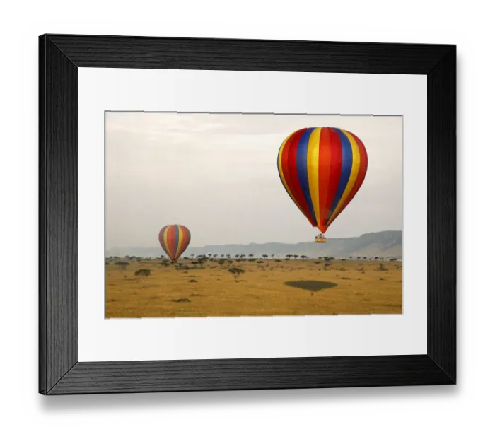 Framed Print : Africa, Kenya, Msai Mara. Hot-Air Ballooning over the Msai Mara Framed Print : Africa, Kenya, Msai Mara. Hot-Air Ballooning over the Msai Mara