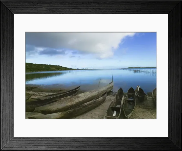 Framed Print : Canoes on the beach, Antananarivo, Madagascar Framed Print : Canoes on the beach, Antananarivo, Madagascar