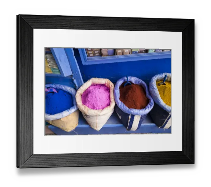 Framed Print : Africa, North Africa, Morocco, Chefchaouen or Chaouen is the chief town of the province