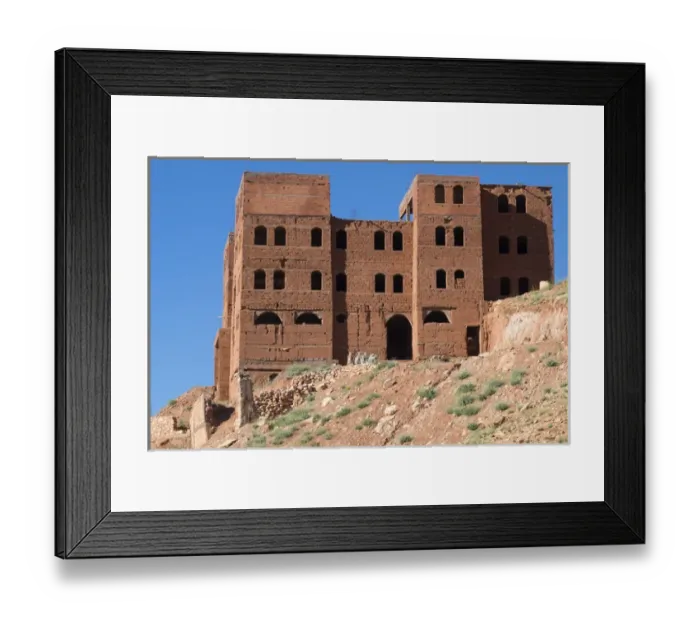 Framed Print : Africa, North Africa, Morocco, Ouarzazate, Ait Benhaddou, Southern Moroccan landscape Framed Print : Africa, North Africa, Morocco, Ouarzazate, Ait Benhaddou, Southern Moroccan landscape
