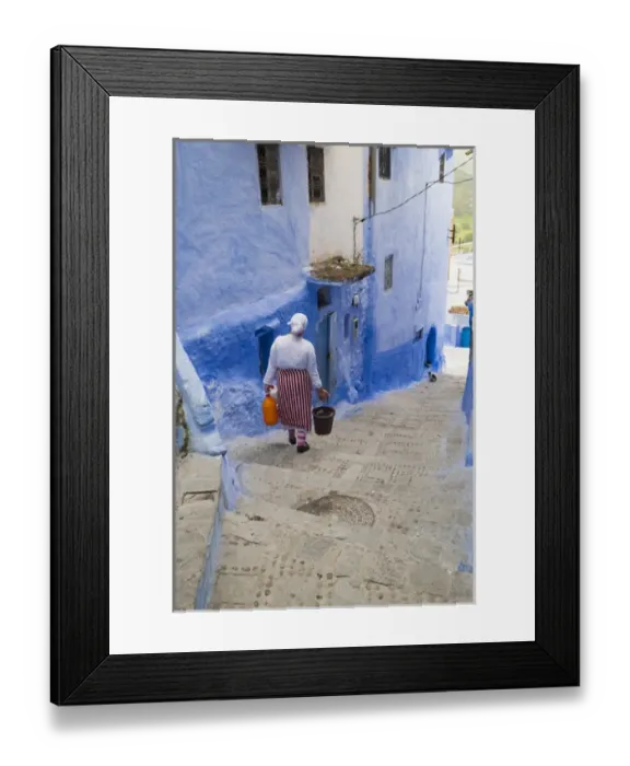 Framed Print : Africa, North Africa, Morocco, Chefchaouen or Chaouen is the chief town of the province Framed Print : Africa, North Africa, Morocco, Chefchaouen or Chaouen is the chief town of the province