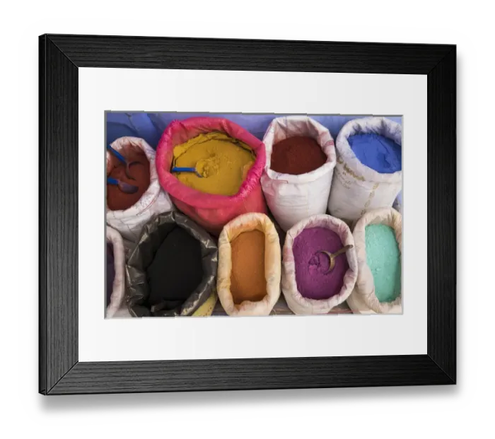 Framed Print : Africa, North Africa, Morocco, Chefchaouen or Chaouen is most noted for its small narrow streets