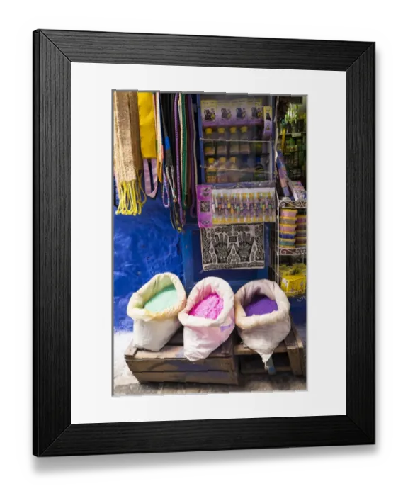 Framed Print : Africa, North Africa, Morocco, Chefchaouen or Chaouen is most noted for its small narrow streets Framed Print : Africa, North Africa, Morocco, Chefchaouen or Chaouen is most noted for its small narrow streets