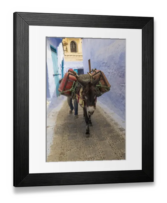 Framed Print : Africa, North Africa, Morocco, Chefchaouen or Chaouen is the chief town of the province