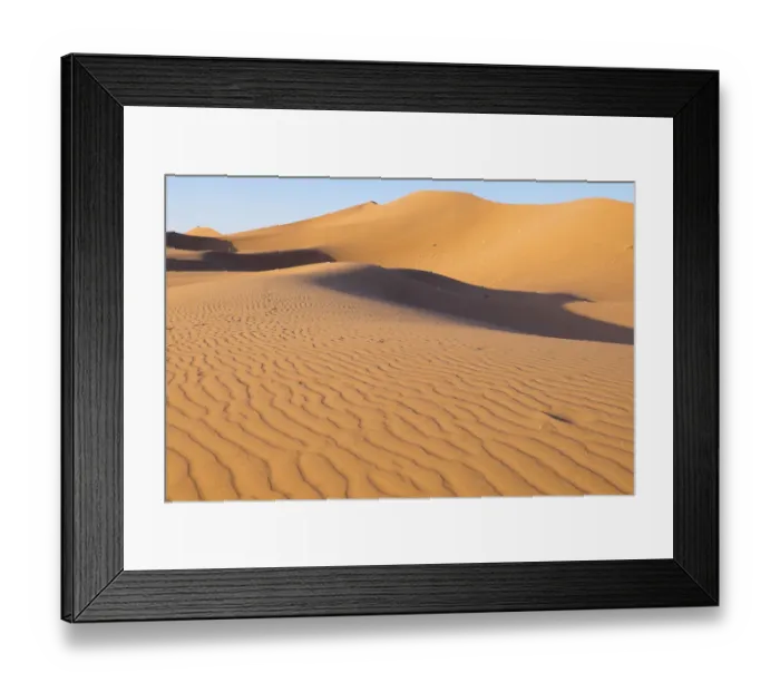 Framed Print : Morocco, Erg Chegaga (or Chigaga) is a Saharan sand dune (approximately 40 km to 15 km wide) Framed Print : Morocco, Erg Chegaga (or Chigaga) is a Saharan sand dune (approximately 40 km to 15 km wide)