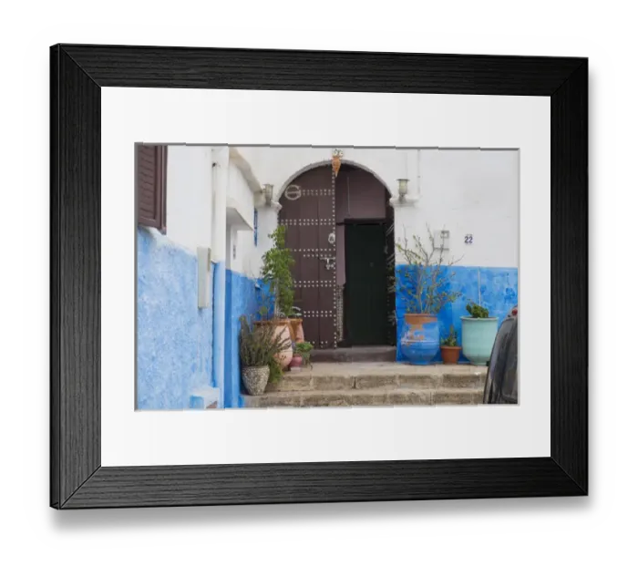 Framed Print : Africa, North Africa, Morocco, Rabat, Sale, Kasbah des Oudaias, small narrow streets