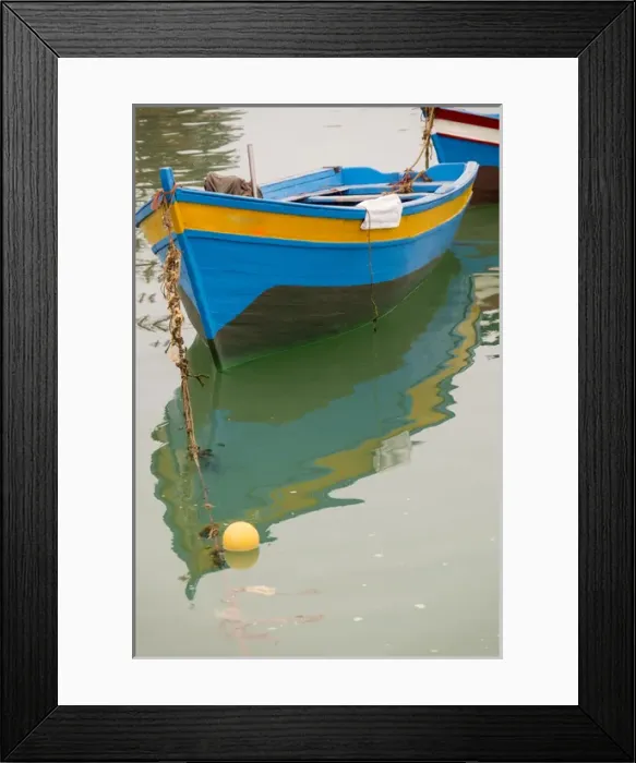 Framed Print : Africa, North Africa, Morocco, Rabat, Sale, fishing boats anchored at the mouth of