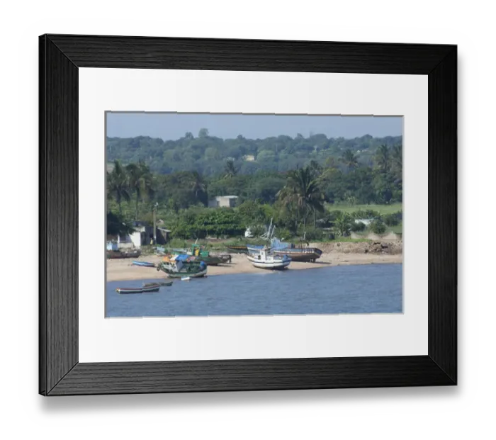 Framed Print : Africa, Mozambique, Maputo. Waterfront views around the port area of the capital city of Maputo