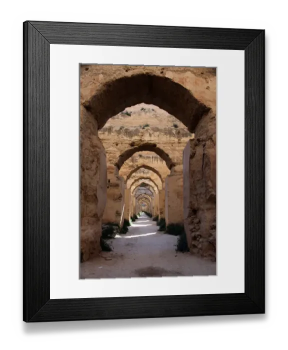 Framed Print : Africa, Morocco, Meknes. The royal granaries of Moulay Ismail
